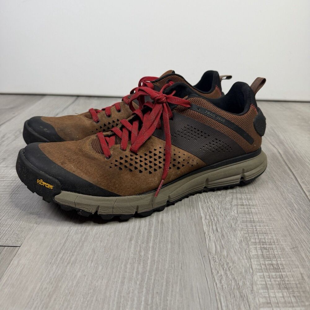 Danner Trail 2650 3 Hiking Shoes Brown Red Vibram Mens Size 13 61272 Very Good H